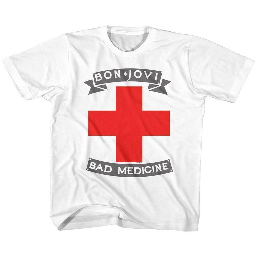 Bon Jovi Bad Medicine White Childrens T Shirt